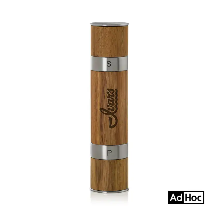 AdHoc DuoMill Salt and Pepper Mill with Acacia Wood