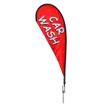 Medium Double Sided Teardrop Flag Kit with Ground Spike