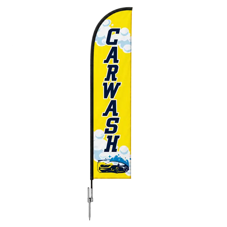 Medium Double Sided Feather Flag Replacement Graphic