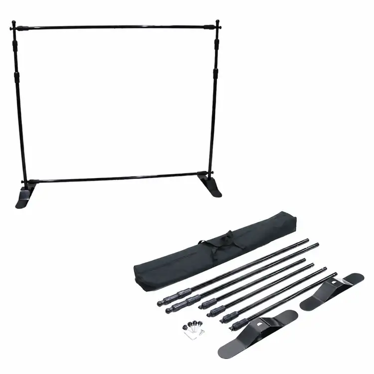 Telescopic Backdrop Display with Blockout Fabric #4