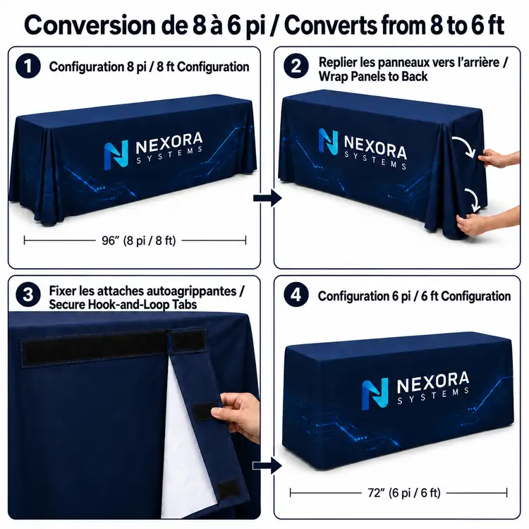 Nappe convertible à dos fermé #2