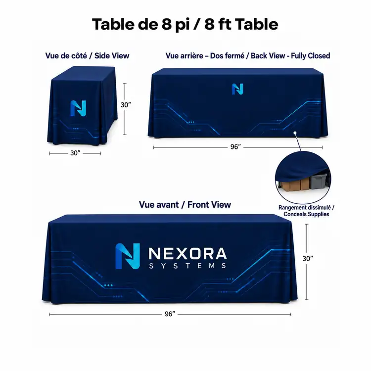 Nappe convertible à dos fermé #3