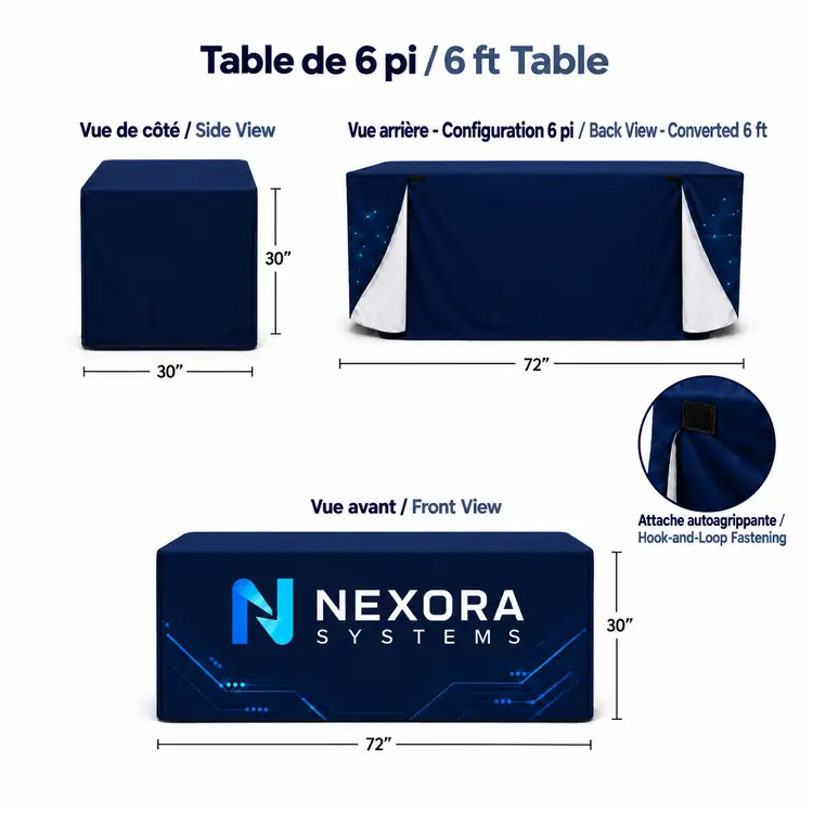 Nappe convertible à dos fermé #4