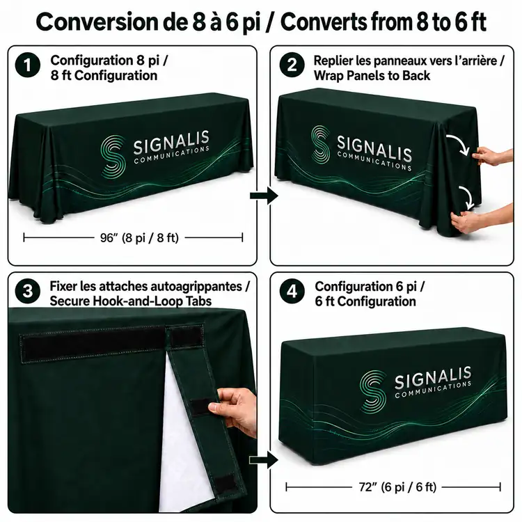 Premium Closed Back Convertible Tablecloth #2