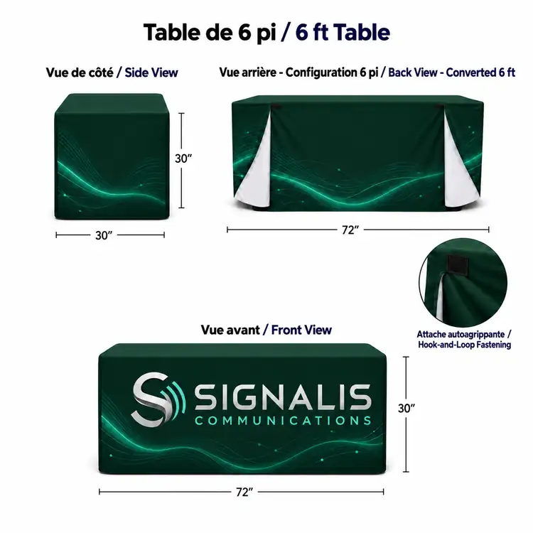 Premium Closed Back Convertible Tablecloth #4