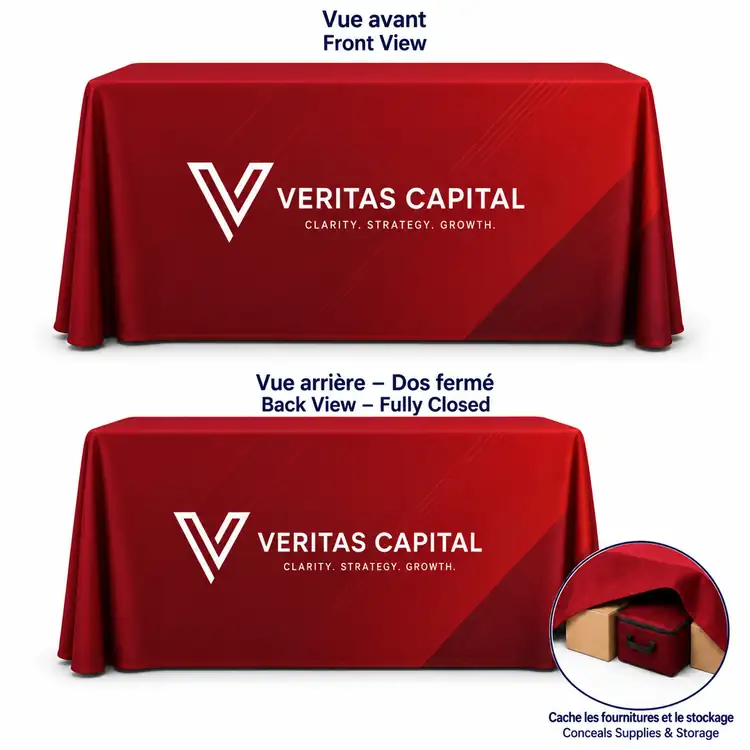 Premium Closed Back Drape Tablecloth #2