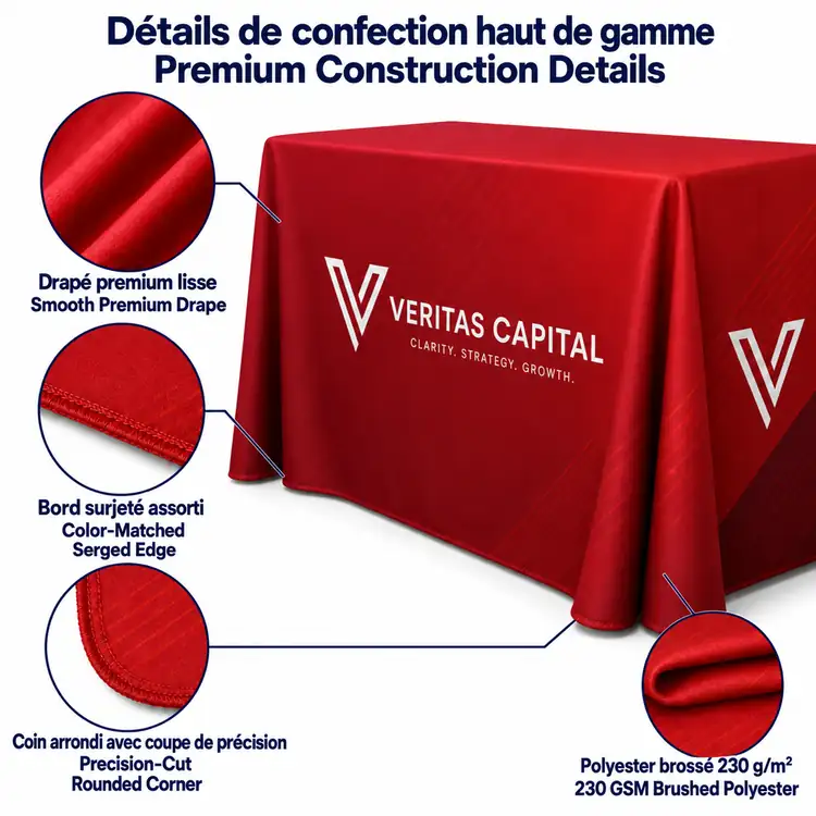Premium Closed Back Drape Tablecloth #4