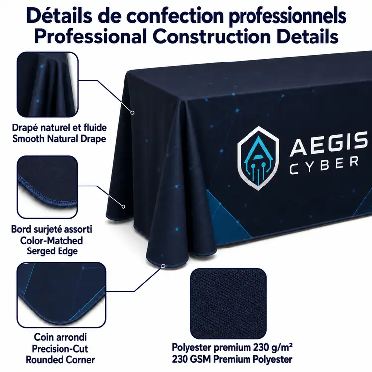 Premium Open Back Drape Tablecloth #4