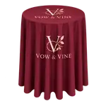 Round Drape Cocktail Tablecloth