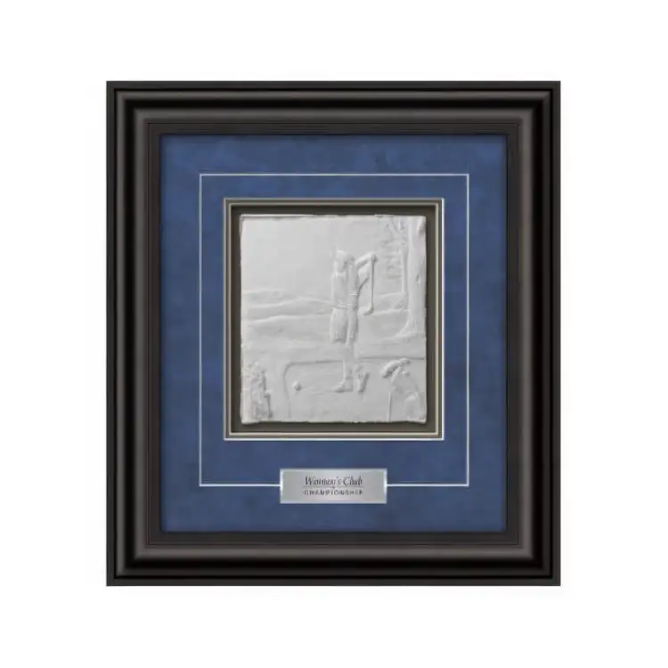 Waterleaf Female Golfer Framed Artwork