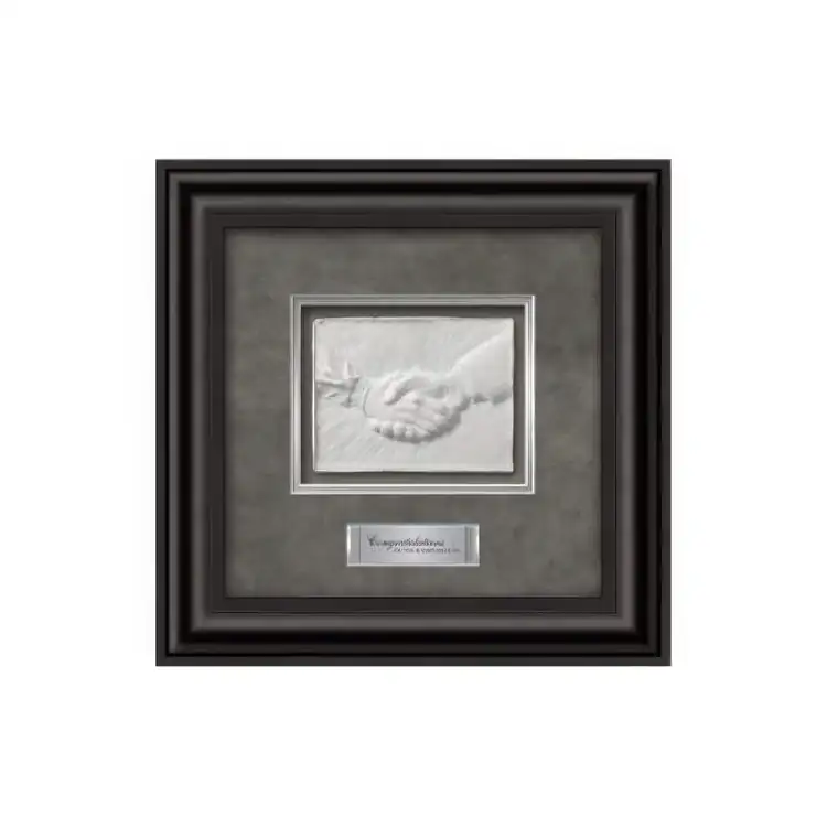 Waterleaf Hand Shake Framed Artwork