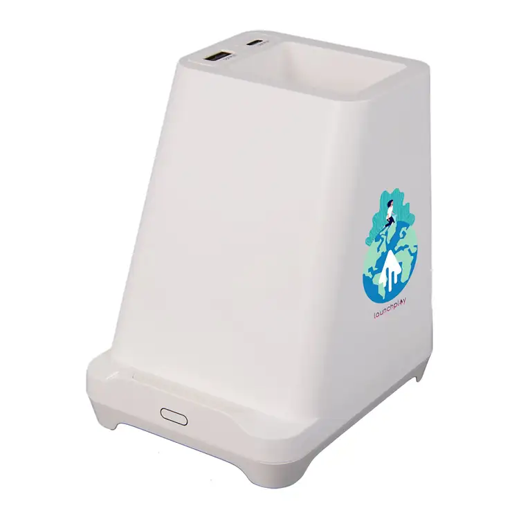 Desk Mate organizer with speaker and charging hub