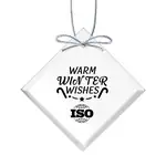 Starfire Crystal Square Ornament Imprinted