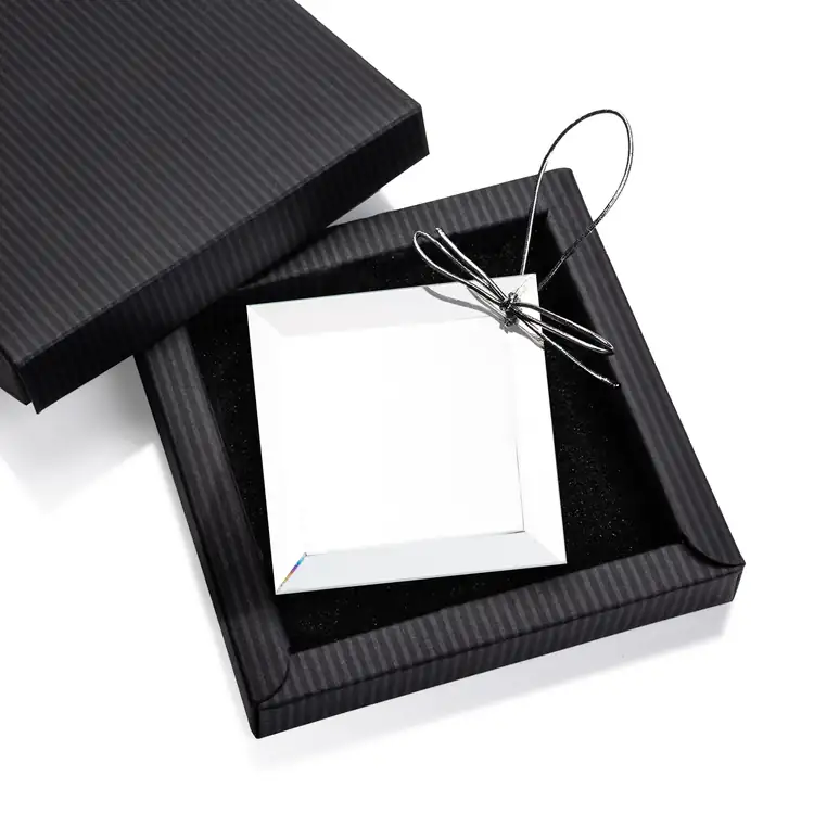 Mirror Square Ornament Laser Engraved #3
