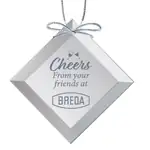 Mirror Square Ornament Laser Engraved