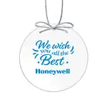 Starfire Crystal Circle Ornament Imprinted