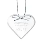 Starfire Crystal Heart Ornament Deep Etch