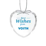 Optical Crystal Heart Ornament Imprinted