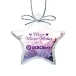 Jade Glass Star Ornament Multicolor