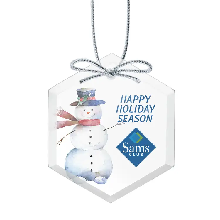 Starfire Crystal Hexagon Ornament Multicolor