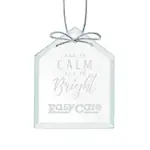 Jade Glass House Ornament Deep Etch