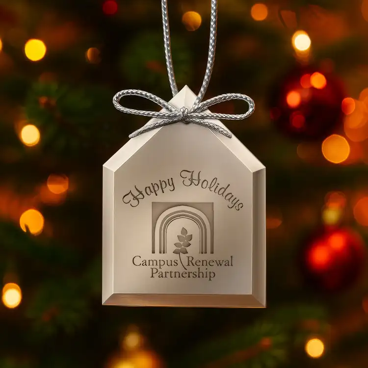 Mirror House Ornament Laser Engraved #2