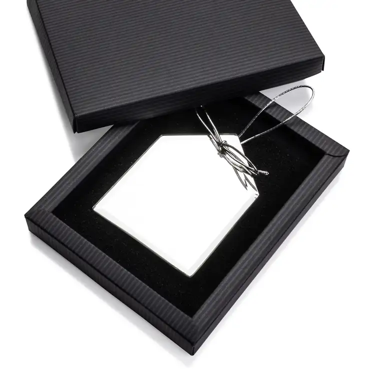 Mirror House Ornament Laser Engraved #3