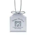 Mirror House Ornament Laser Engraved