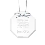 Starfire Crystal Octagon Ornament Deep Etch