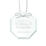 Jade Glass Octagon Ornament Deep Etch