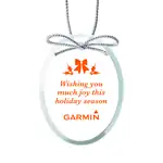 Jade Glass Oval Ornament Imprinted