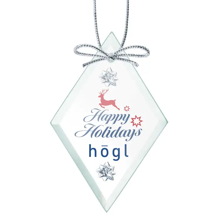 Ornement de Noël pointe de flèche en verre jade Multicolore