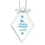 Jade Glass Arrowhead Ornament Imprinted