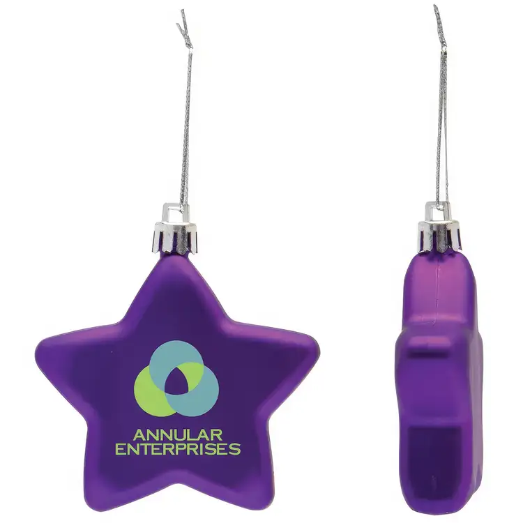 Shatter Resistant Flat Star Ornament #7