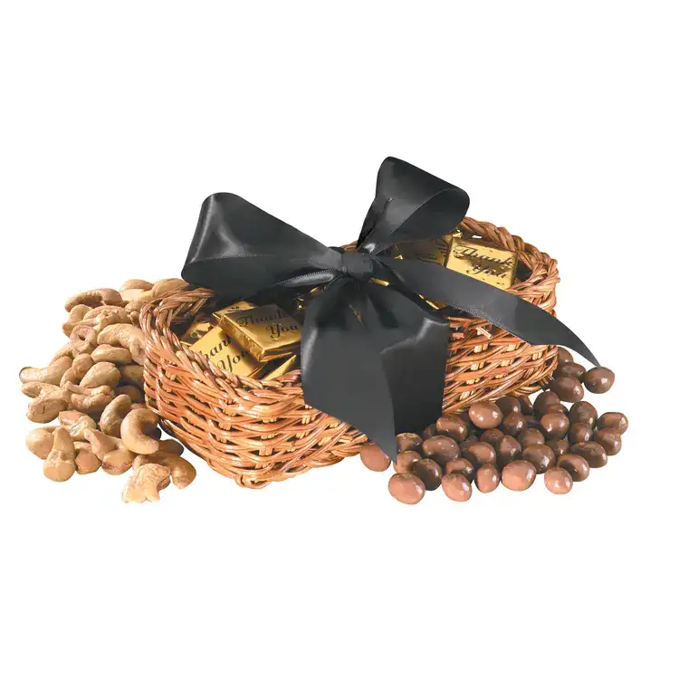 Gift Basket with Trail Mix