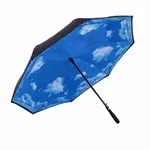 Parapluie inversé à double toile et long manche
