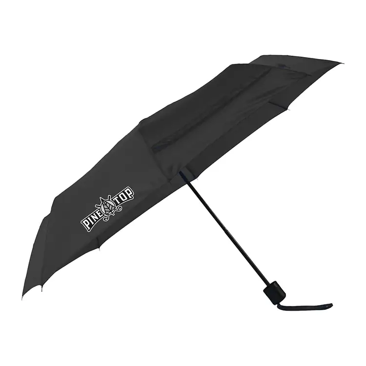Manual folding umbrella with black frame