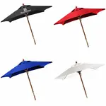 Square Wooden Frame Market Umbrella