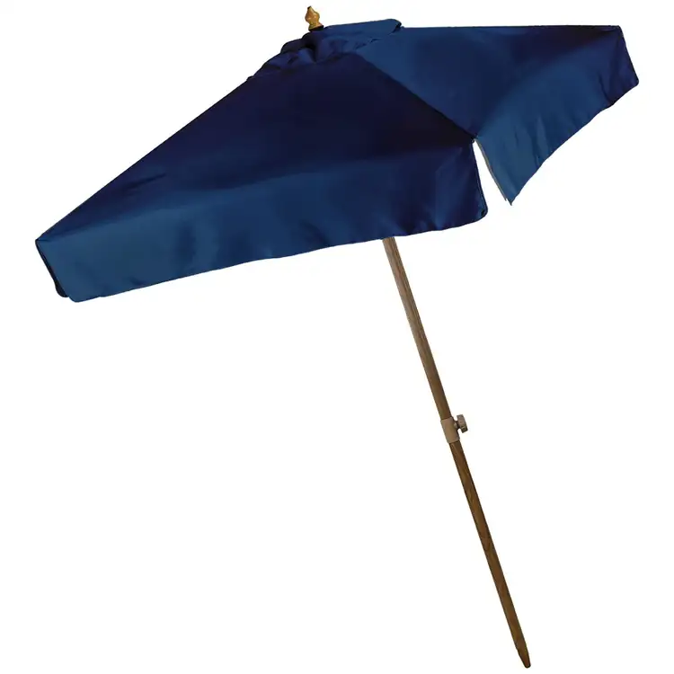 Tilting Square Umbrella with Wood Grain Finish #3