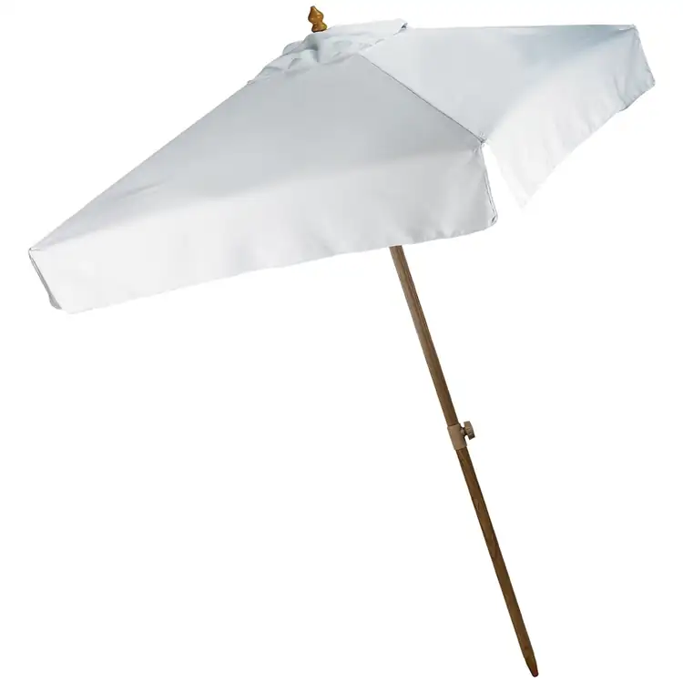 Tilting Square Umbrella with Wood Grain Finish #5