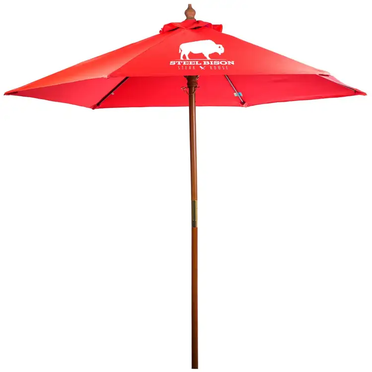 Bamboo and Recycled Fabric Market Umbrella #3