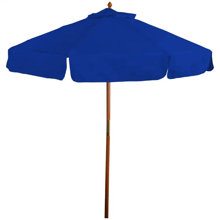 Wood Market Umbrella with Valances #7
