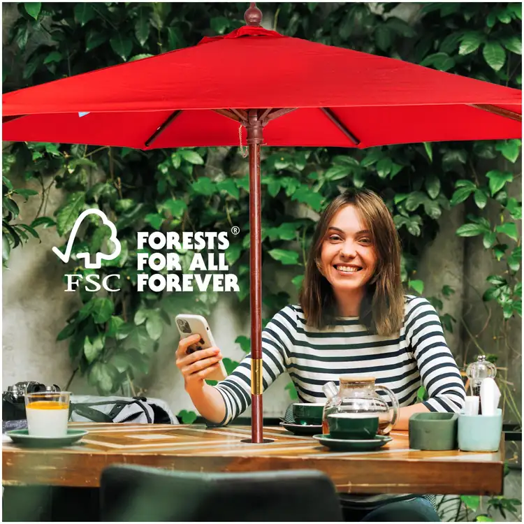 FSC-Certified Wood Market Umbrella #8