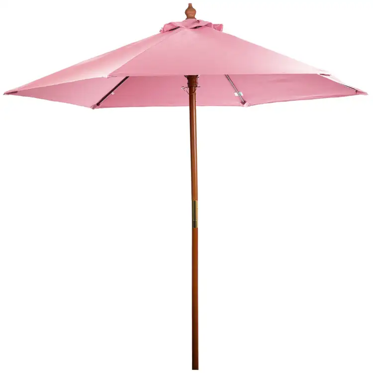 Wood and Fiberglass Market Umbrella #11