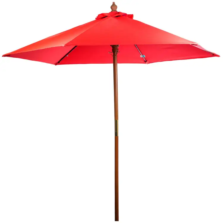 Wood and Fiberglass Market Umbrella #13