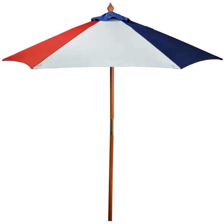 Wood and Fiberglass Market Umbrella #14