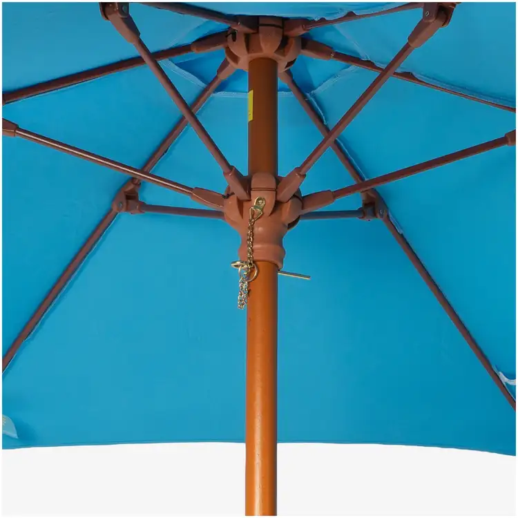 Wood and Fiberglass Market Umbrella #19