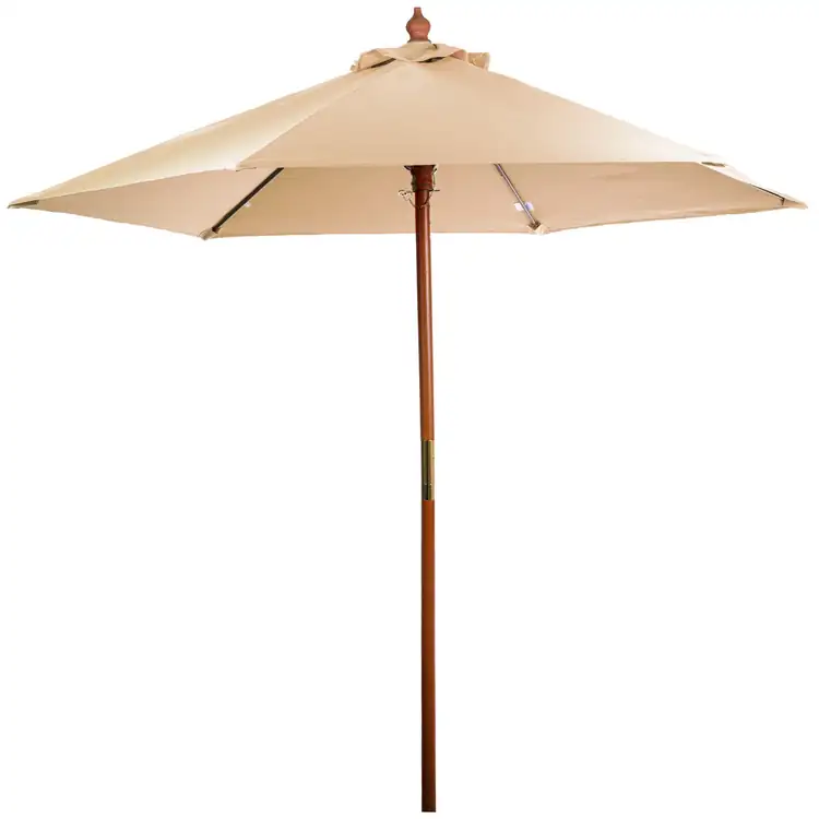 Wood and Fiberglass Market Umbrella #7