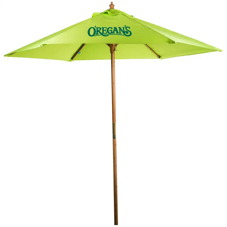 Wood and Fiberglass Market Umbrella #8