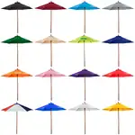Wood and Fiberglass Market Umbrella